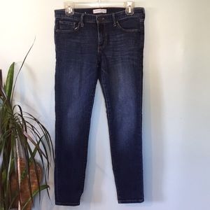 Banana Republic ankle skinny dark wash jeans, size 28